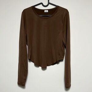 Aritzia Wilfred brown potion long sleeve sz xl worn once